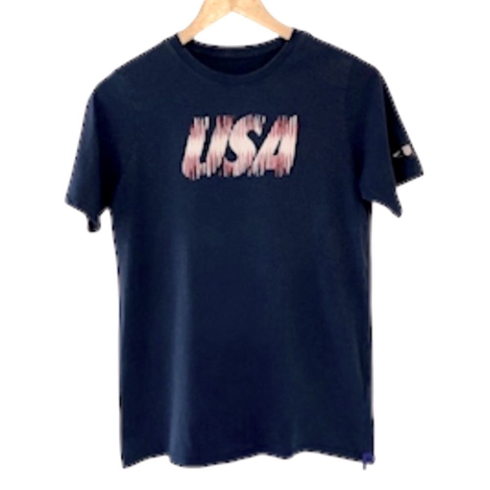 USA Soccer Nike Short Sleeve Cotton T-Shirt Athletic Fit Youth XL Blue